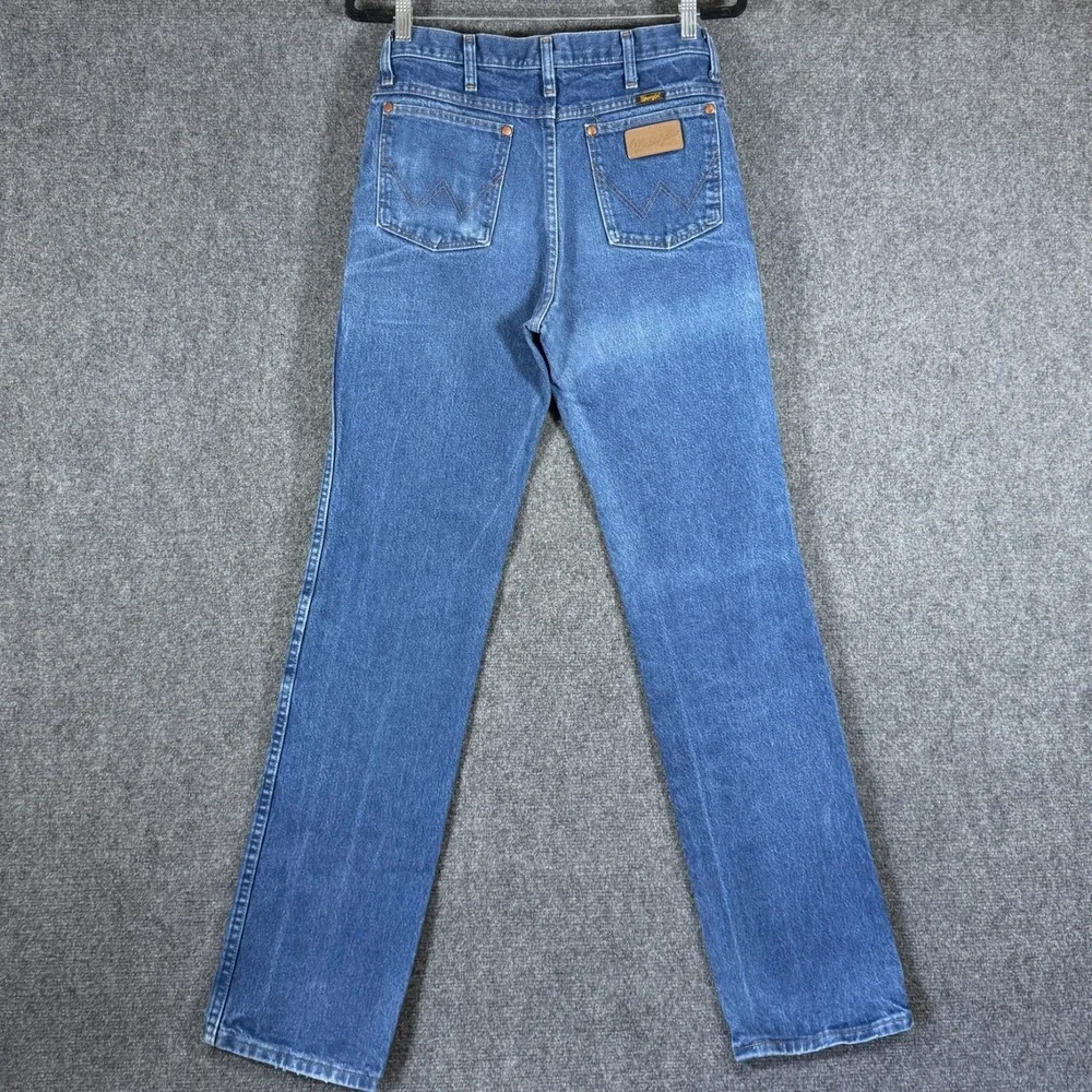 Wrangler Cowboy Cut Slim Fit Blue Jean Style 936PWD Bootcut Cowboy Denim 31x34